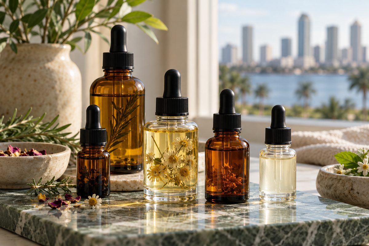 Hydrating skin prep serums and primers used before makeup application